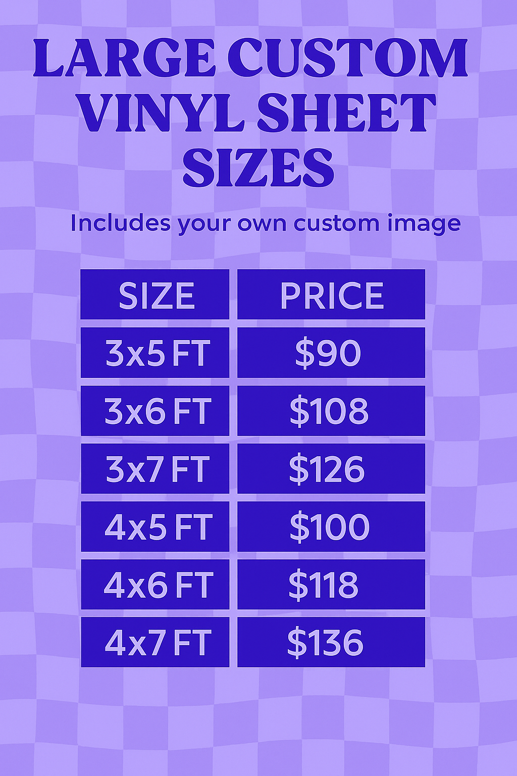 Large Custom Vinyl Sticker Sheet size