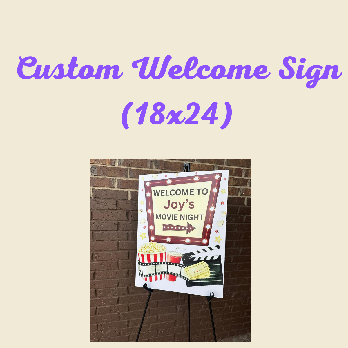 Custom Welcome Sign (18x24)