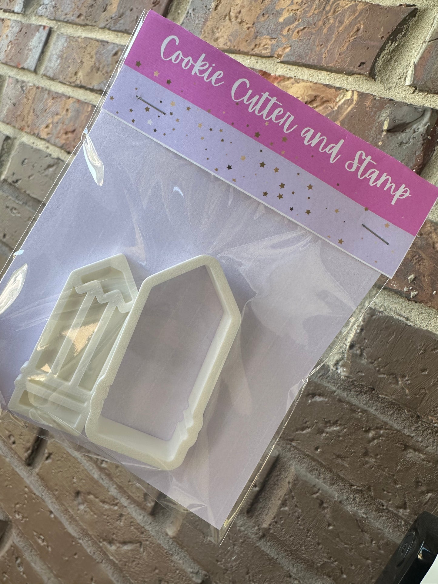 Pencil cookie cutter & stamp