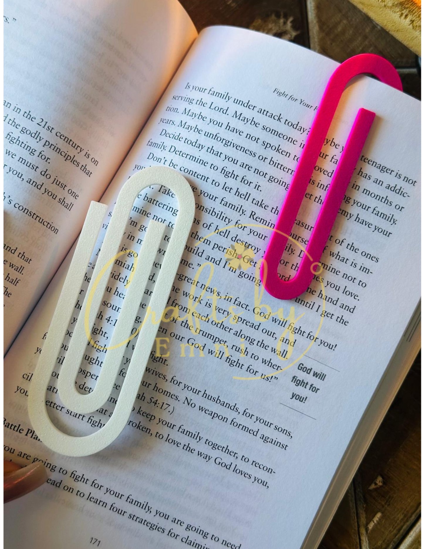 Giant Paperclip Bookmarks 2W x 4H