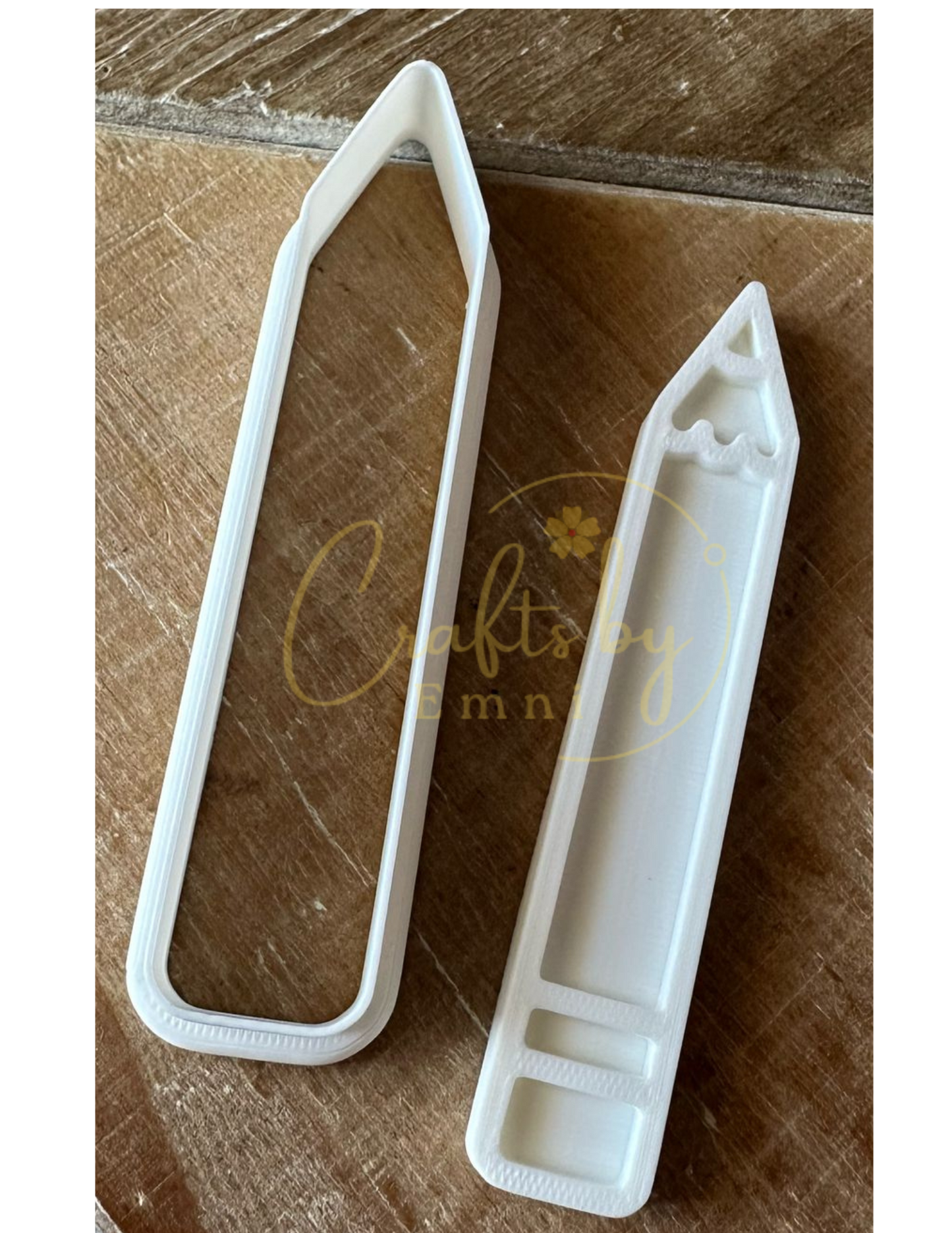 Pencil Cookie Cutter & Stamp Set