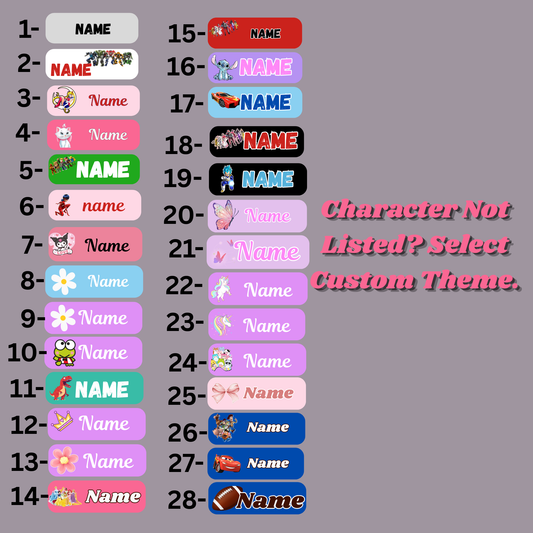 25- SCHOOL LABELS- WATERPROOF