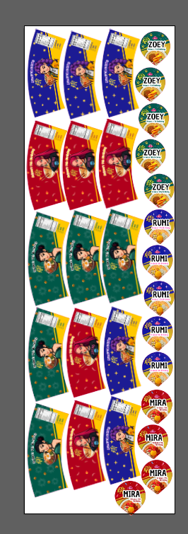 Demon Inspired Ramen Labels (PACK OF 6 or 12)