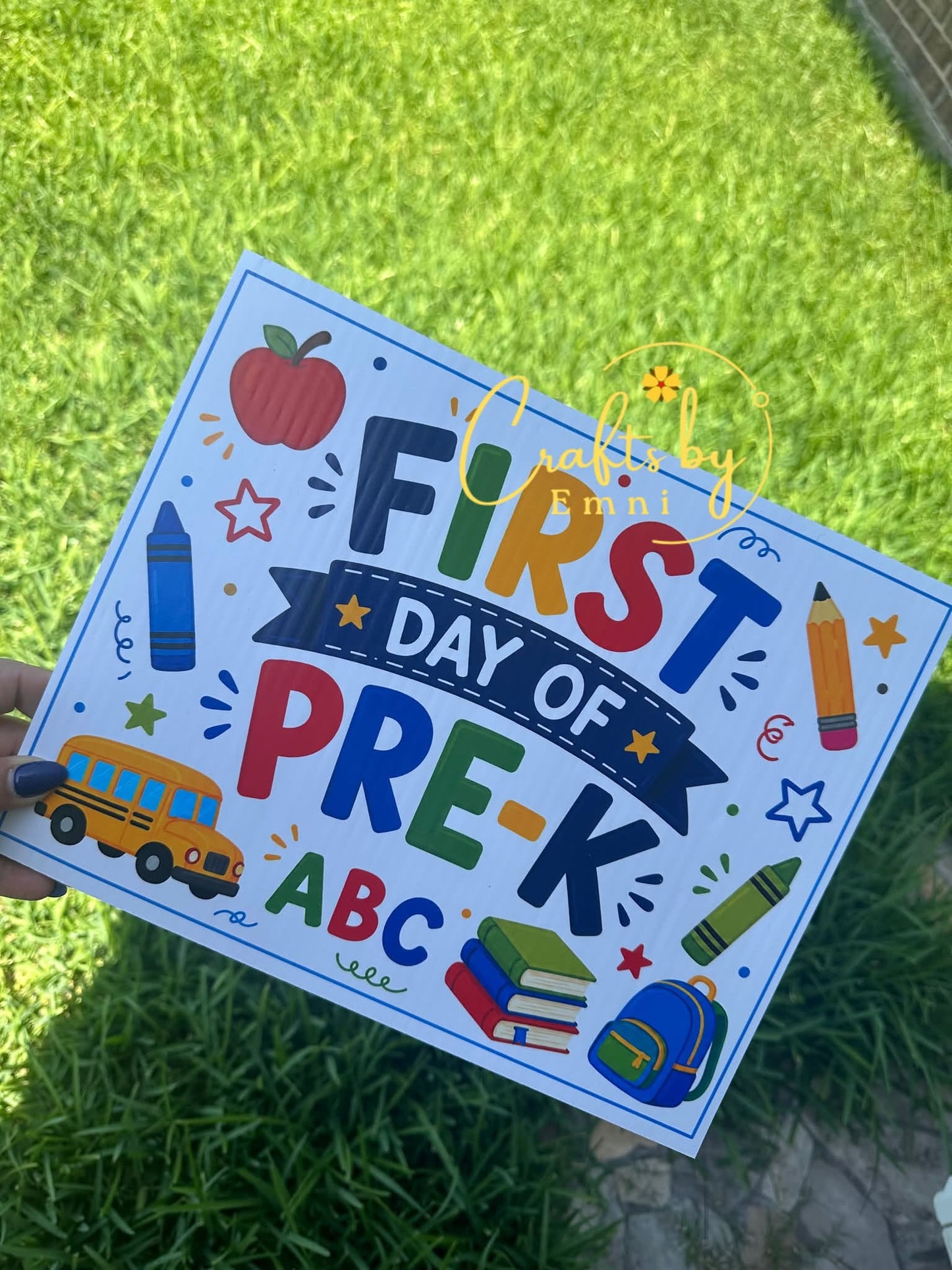 School Sign 12w X 9h