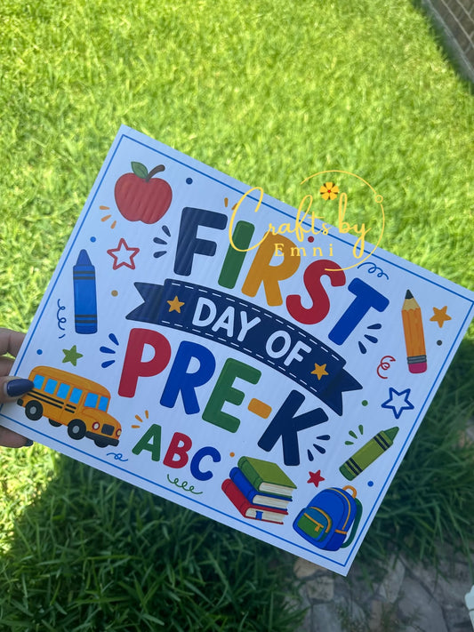 School Sign 12w X 9h
