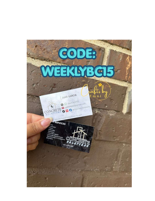 WEEKLY FEATURE | 150 Laminated Business Cards