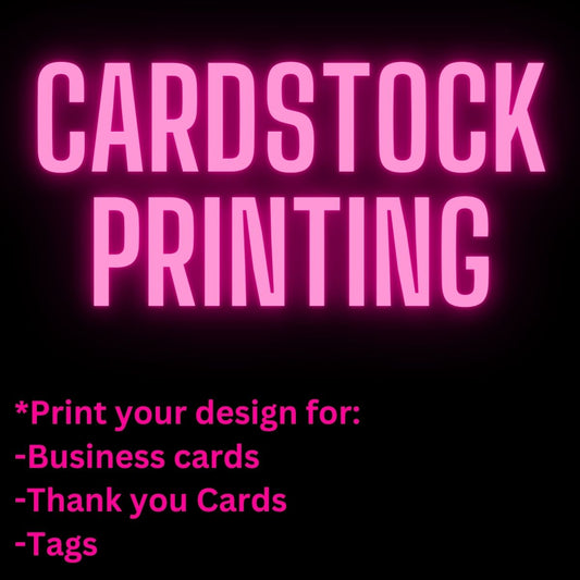 CARDSTOCK/PHOTO PAPER PRINTING (1 SHEET)