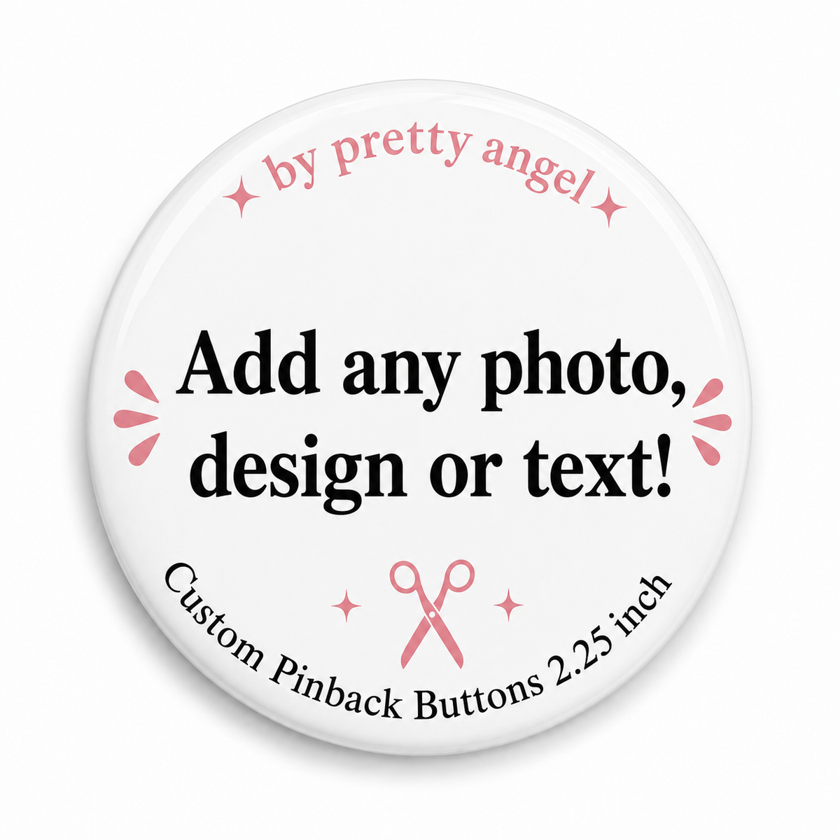 Custom Button Pin 2.25" – Your Image or Design