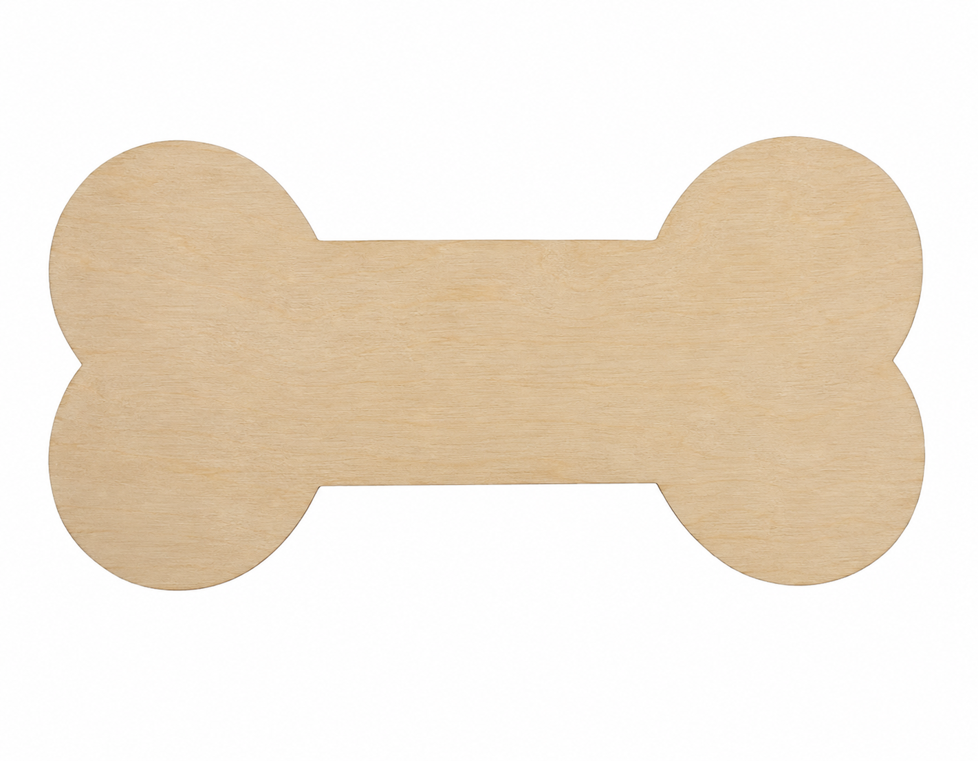 Custom Plywood Dog Bone Sign  Description 11.5" x 5.7"