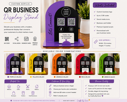Custom Acrylic QR Display Stand