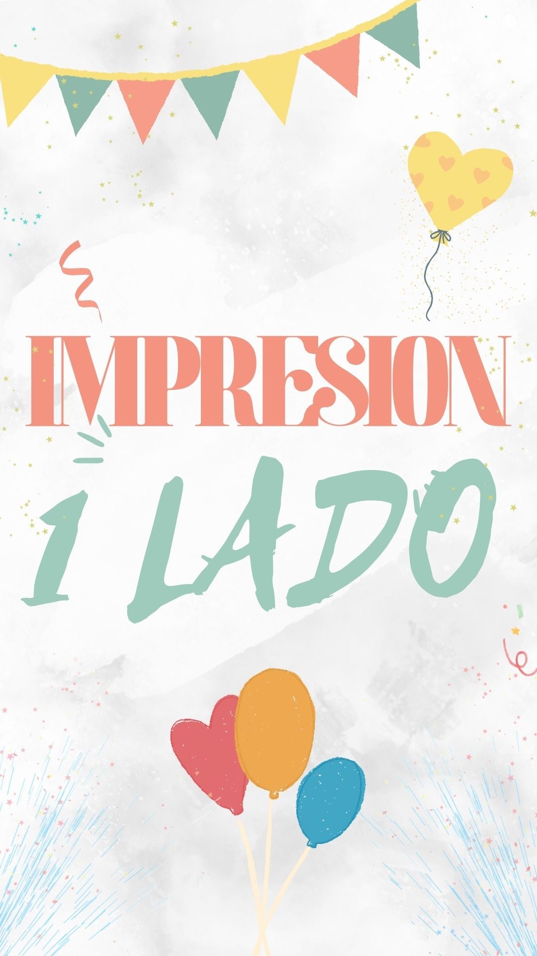IMPRESION CENTRO DE MESA ' SOLO PARTE DEL FRENTE'