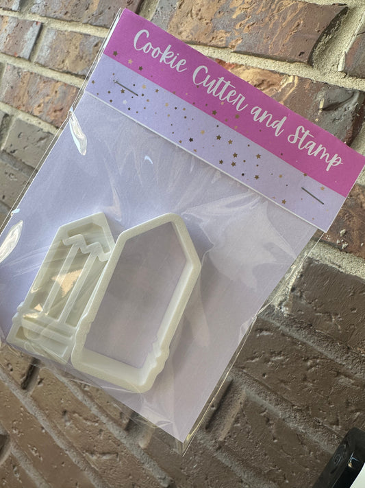 Pencil cookie cutter & stamp