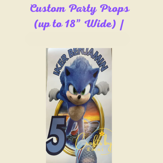 Custom Foam Party Props (Up to 18.5" Wide)