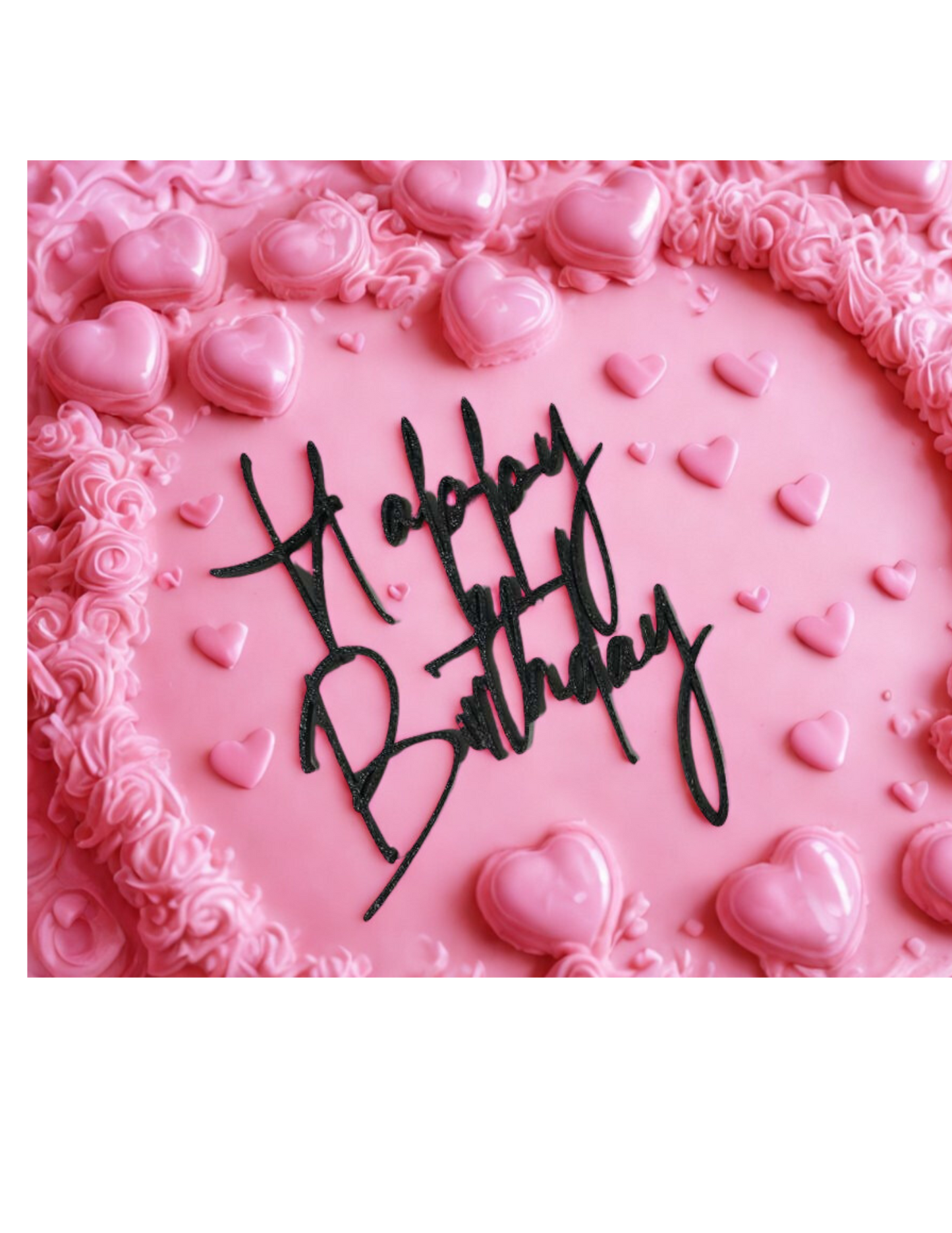 Happy Birthday 3D topper/charm