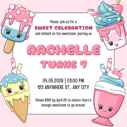 Custom Invitation Design Digital File
