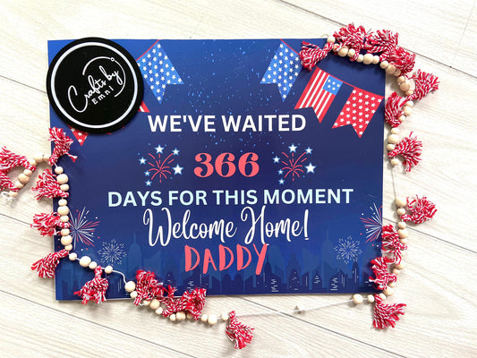 18' X 14"  Welcome home sign "POSTER"