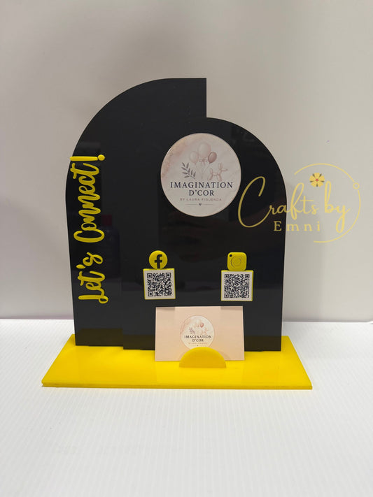 Custom Acrylic QR Display Stand